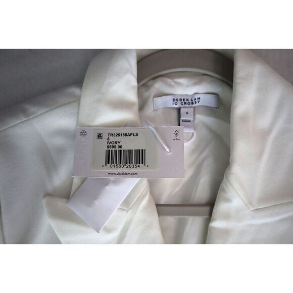 Derek Lam 10 Crosby Women's Sz 6 Ivory Chiara Blazer Sheath Dress - Picture 3 of 9